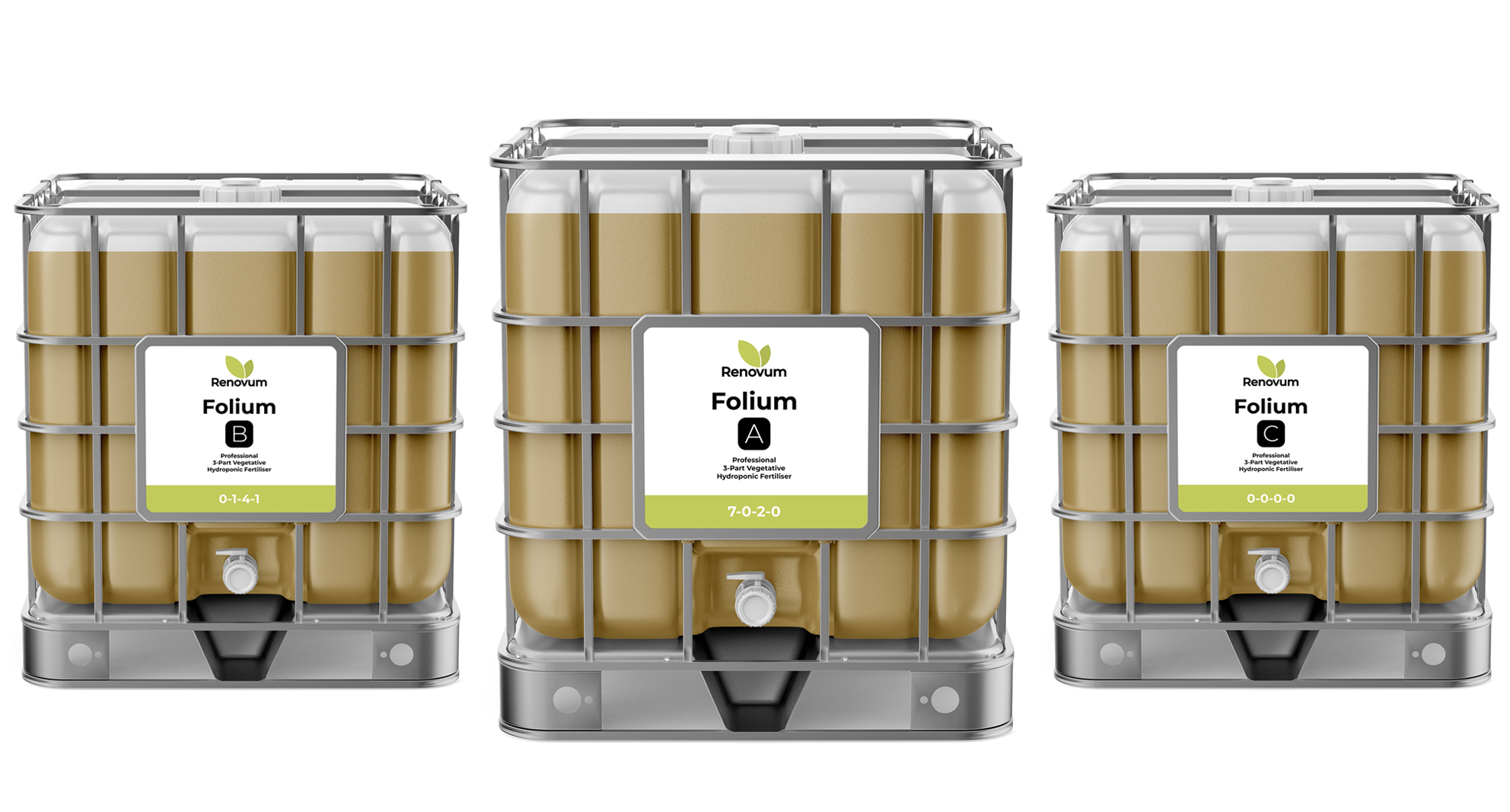 Renovum Folium A, B and C IBC totes